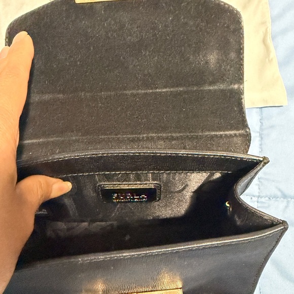 Furla Black Crossbody with Gold Chain - Picture 7 of 7